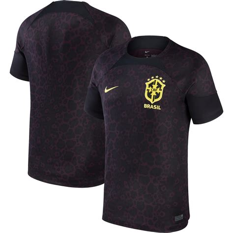 brazil national team nike 2022/23 replica goalkeeper jersey - black|Brazil Jerseys, Brazil Uniforms .